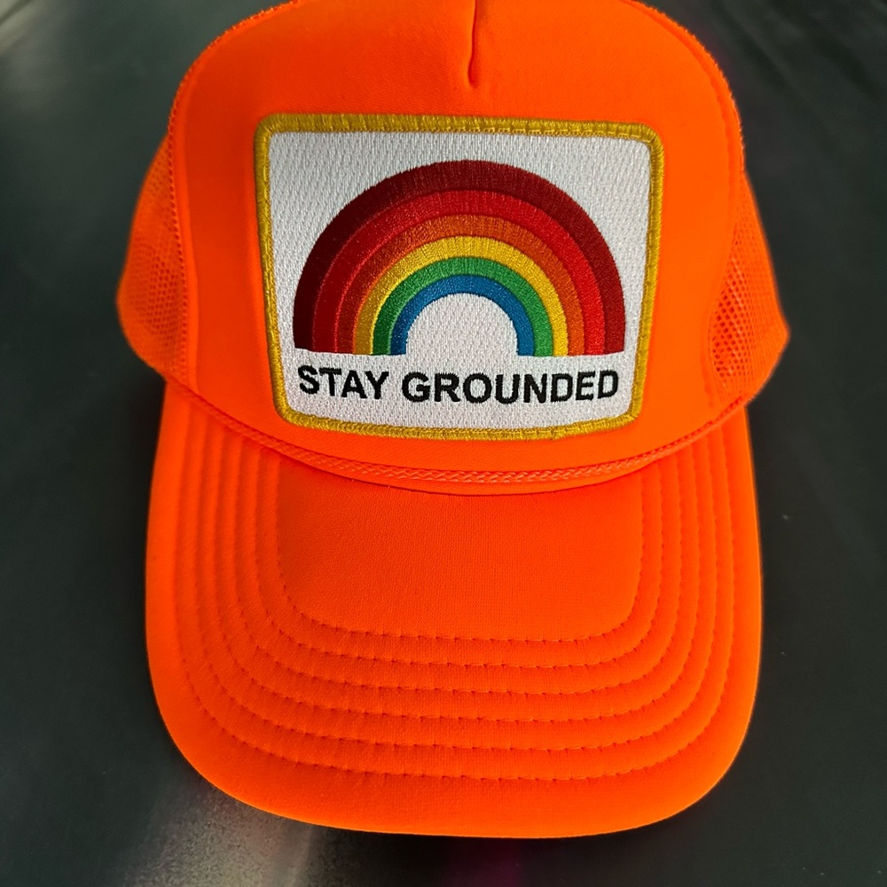 NWT Aviator Nation Stay Grounded Trucker Hat - Picture 2 of 4